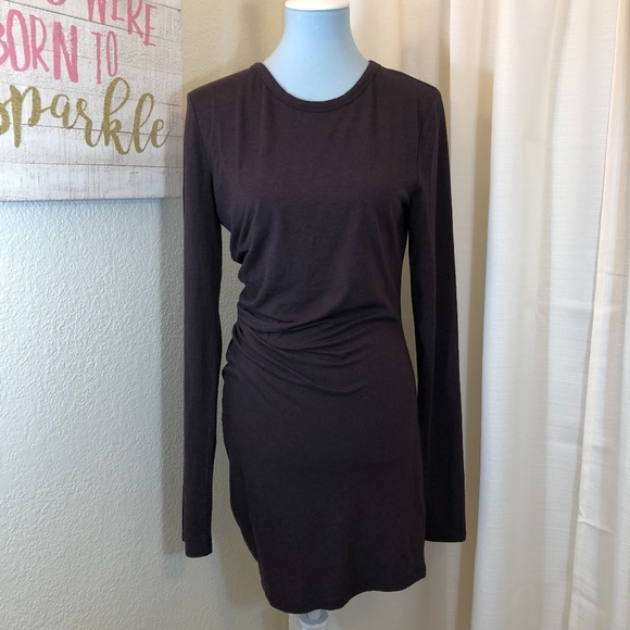 Alexander Wang Dresses & Skirts - T Alexander Wang Ruched Modal Stretch Dress Size L